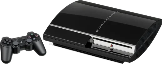 Original PlayStation 3 console with a controller